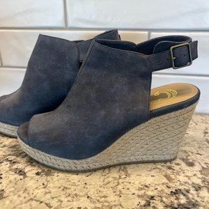 Peep Toe Espadrille Wedges